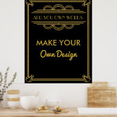 自分のポスターを作ってパーティー ポスター (キッチン)