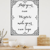 自分のポスターを作ってパーティー ポスター (キッチン)