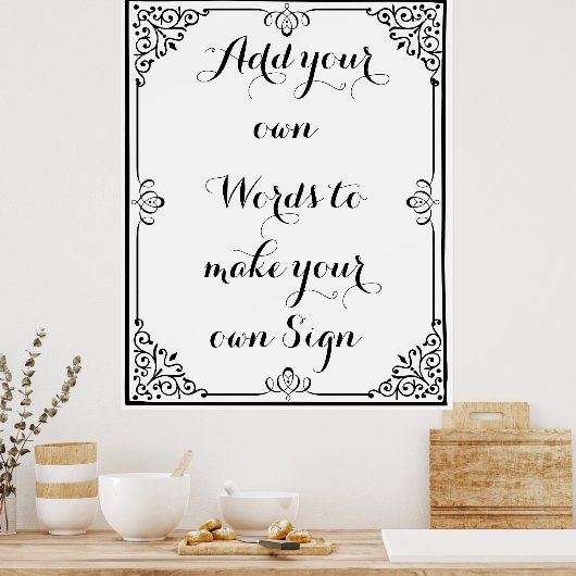 自分のポスターを作ってパーティー ポスター (キッチン)