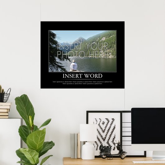 自分のポスターを作やる気を起こさせるる ポスター (ホームオフィス)