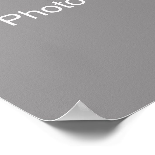 自分のポスターを作れ！写真/アートテンプレート ポスター (角)