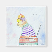 自分のポップ・アートの将来を見据える マグネット (正面)