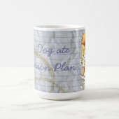 自分のポメラニア犬食べのレッスンプラン コーヒーマグカップ (中央)