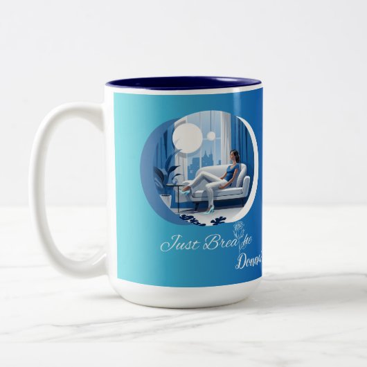 自分のマグを吸気にう ツートーンマグカップ (左)