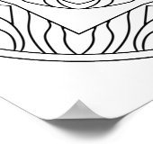 自分のマンダラに色を付ける ポスター (角)