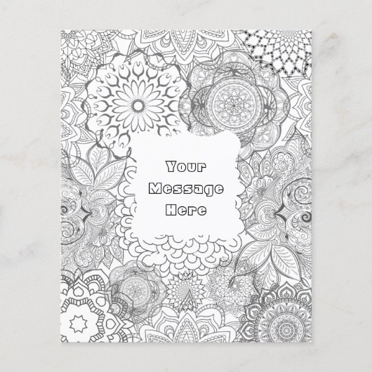 自分のマンダラポスターに色を付ける チラシ (正面)