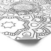 自分のマンダラポスターに色を付ける ポスター (角)