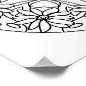 自分のマンダラポスターに色を付ける ポスター (角)