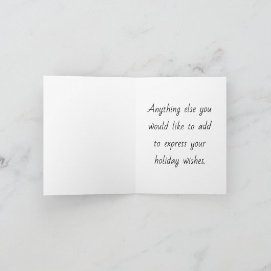 自分のミセス・メリー・クリスマス・格言の作成 シーズンカード (内部)