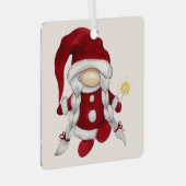 自分のミセス・メリー・クリスマス・格言の作成 メタルオーナメント (正面右)