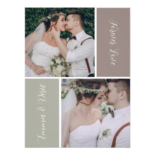 自分のミニマルモダン主義の写真をパーソナライズ フォトプリント            (正面)