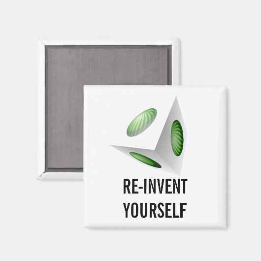 自分のメッセージを再編やる気を起こさせるする マグネット (正面/裏面)