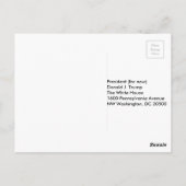 自分のメッセージを送信#TheIdesOfTrump ポストカード (裏面)