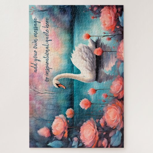 自分のメッセージ感動的を作成する ジグソーパズル (縦)