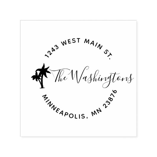 自分のモダンカスタム差出人住所 セルフインキングスタンプ (デザイン)