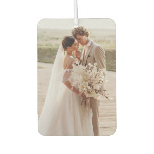 自分のモダン両面の写真を結婚作成 カーエアーフレッシュナー