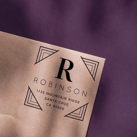 自分のモノグラム姓の作成差出人住所 セルフインキングスタンプ