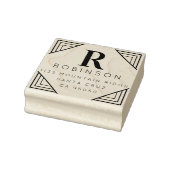 自分のモノグラム姓の作成差出人住所 ラバースタンプ (スタンプ)