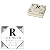 自分のモノグラム姓の作成差出人住所 ラバースタンプ (押印)