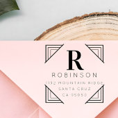 自分のモノグラム姓の作成差出人住所 ラバースタンプ