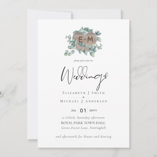 自分のユーカリの緑を結婚作る (正面)