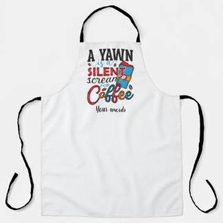 自分のヨーンを作るコーヒー静かの叫び声 エプロン