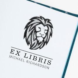 自分のライオンエンブレムを作成Ex Libris ラバースタンプ