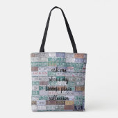 自分のライセ頼ンスプレートのコレクションについて トートバッグ (裏面)