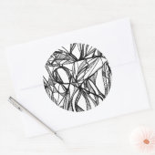 自分のラウンドステッカーにカラーを#2るカラーリングアクティビティ ラウンドシール (封筒)