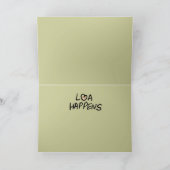 自分のリアリティグリーティングカードを作成 カード (内部)