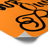 自分のリスクおもしろいハローウィンパーティで入力不気味 ポスター (角)