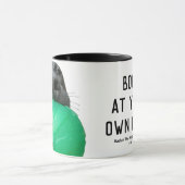 "自分のリスクでBoop" Mag – 救助犬のレーダー マグカップ (中央)