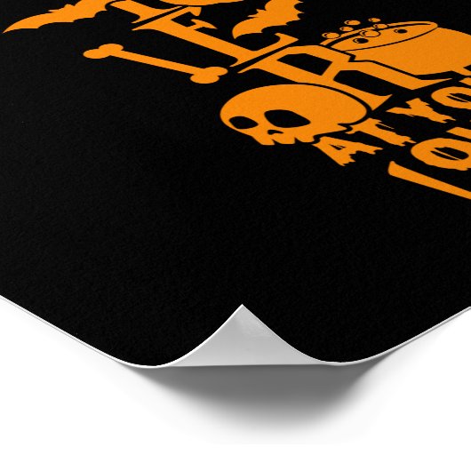 自分のリスクスクリプトで入力Iiハロウィーンへようこそ ポスター (角)