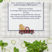 自分のレシピ記念クリスマストラックを作成 キッチンタオル (折り畳み)