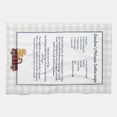 自分のレシピ記念クリスマストラックを作成 キッチンタオル (横)