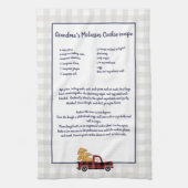 自分のレシピ記念クリスマストラックを作成 キッチンタオル (縦)