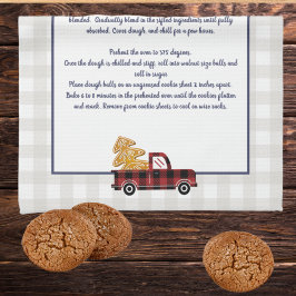 自分のレシピ記念クリスマストラックを作成 キッチンタオル