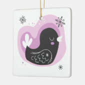 自分のレトロをフランスの作成する セラミックオーナメント (左)