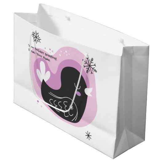 自分のレトロをフランスの作成する ラージペーパーバッグ (正面アングル)