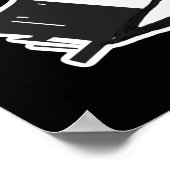 自分のレトロを作カスタム成する塩辛い女性 ポスター (角)