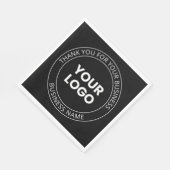 自分のロゴと編集可能メッセージに感謝 スタンダードランチョンナプキン (角)