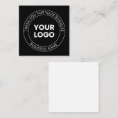 自分のロゴと編集可能メッセージに感謝 ノートカード (正面/裏面)