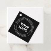 自分のロゴと編集可能メッセージに感謝 フェイバータグ (インサイチュ)