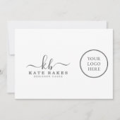 自分のロゴのミニマルな呼び出しシンプルカードの追加 シーズンカード (正面)