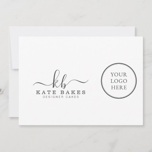 自分のロゴのミニマルな呼び出しシンプルカードの追加 シーズンカード (正面)