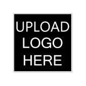 自分のロゴを作成するロゴをここにアップロード ラバースタンプ (インプリント)