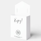 自分のロゴブラックリボンを愛して手作り フェイバーボックス (オープン)