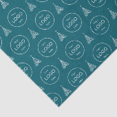 自分のロゴ会社の青いクリスマスティッシュペーパー 薄葉紙 (詳細)