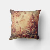 自分のロマンチックなクリスマスを作成 クッション (裏面)