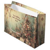 自分のロマンチックなクリスマスツリーをビクトリアン作成する ラージペーパーバッグ (正面アングル)